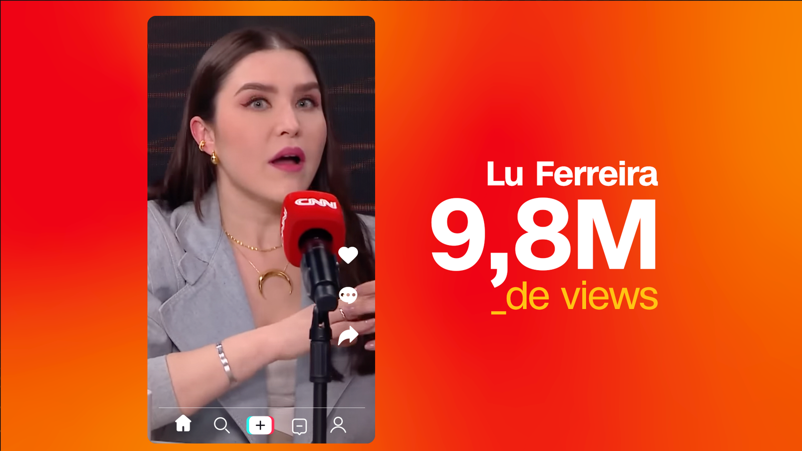 No Lucro CNN — Lu Ferreira 9,8M de views